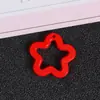 Color sólido color 30 mm acrílico estrella de cinco puntas flor flor de ciruelo DIY accesorios para joyería colgante llavero material