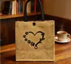 Bolsa Tote de Linho da Fábrica Original Bolsa de Trabalho Feminina Material de Algodão e Linho Grande Capacidade Bolsa de Mão