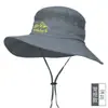 Sombrero de Sol Exquisito y de Moda para Hombre para Exteriores, Sombrero de Pesca y Montañismo de Copa Redonda, Sombrero de Pescador Cómodo y Transpirable con Protección Solar
