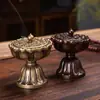 Lámpara de loto Estufa de cobre de loto zen Quemador de incienso de cobre puro Quemador de incienso de sándalo antiguo para el hogar Nuevo quemador de incienso chino Decoración