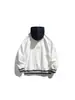 Rumeng 2025 Nueva Sudadera con Capucha y Chaqueta Falsa de Dos Piezas en Color Contrastante para Hombres y Mujeres Casual Holgada de Marca Moderna Sudadera Pesada