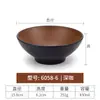 Tazón de Melamina Estilo Japonés Imitación Porcelana Tazón Creativo Especialidad Tazón para Ramen de Res Tazón para Fideos Tazón Comercial para Sopa de Fideos Tazón Picante para Hot Pot Tazón Grande
