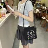 Bolsa Leve Bordada Fofa para Celular para Mulheres 2025 Nova Versátil Bolsa de Armazenamento de Grande Capacidade Moda Bolsinha de Ombro Transversal