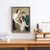 Moldura para foto picture frame foto de família impressão de foto para pendurar na parede colocação na mesa com moldura para foto impressão de foto impressão de foto moldura de madeira maciça