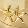 Nuevos Pendientes de Acero Inoxidable con Diseño de Nicho, Lindos Pendientes Cruzados Huecos con Lazo, Clavos para Orejas Versátiles de Lujo Ligero y Accesorios