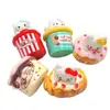 Balde de Pipoca Gatinho 3D Criativo Feito à Mão DIY Cola de Creme Resina Pequenos Acessórios Charms para Crocs Pacote de Materiais
