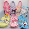 Bolsa para botella de agua de dibujos animados Sanrio, bolso cruzado, bolso de peluche de Kuromi, bolso tipo cubo de Cinnamoroll, bolsa de almacenamiento de mano, bolsa de lona