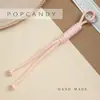 Pingente Chaveiro Bolsa de Corda Tecida Artesanal DIY Acessório de Paracord Pingente Colorido Retro Personalizado Charme para Bolsa