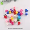 Cuentas Acrílicas de Letras Inglesas de Agujero Grande de Colores Material para Cadena de Teléfono Móvil Hecha a Mano DIY Joyería con Cuentas Pequeños Accesorios
