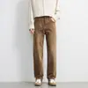Jeans Reto Lavado com Efeito Desgastado Outono/Inverno 2026 para Homens, Calça Longa Estilo Retrô Americano, Roupa Casual para o Dia a Dia Masculino, Guangzhou Xintang