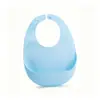 Babador de Silicone à Prova d'Água e Manchas Babador para Comer de Bebê Babador de Silicone para Bebê Babador de Silicone Macio para Comida