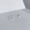 Pendientes minimalistas de plata 925 con forma de nota musical para uso diario para mujer, exquisitos y sofisticados, pendientes asimétricos de estrella, pendientes versátiles estilo Ins
