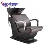 Cama Eléctrica para Lavado de Cabello para Salones de Belleza y Peluquerías, Hecha de Cuero de PU, Reclinable, con Lavabo de Cerámica, Silla para Lavado de Cabello, Cama de Lavado, Transfronterizo