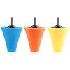 Cono de esponja para encerar para belleza de autos, cepillo, rueda de pulido, rueda para pulir manija de puerta, bola de esponja para pulir, cono de rueda para pulir