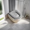 Cojín Impermeable para Asiento de Inodoro Cubierta de Silicona para Asiento de Inodoro para Todas las Estaciones Funda de Almohadilla para Asiento de Inodoro Doméstico