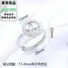 Set de Perlas Accesorios Modelo Nuevo Aguja de Plata S925 Incrustado con Circonita Girasol Retro Francés Colgante de Lujo Ligero Montaje Venta al por Mayor