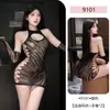 Pin Xian Lingerie Provocante Quente Selvagem Estampa de Zebra Peça Única Rede de Pesca Conjunto Vestido Sexy Provocante Transparente Não Precisa Remover 9101