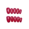 Unhas Lisas de Primavera e Verão com um Toque Refinado, Elegante e de Alto Padrão, Semelhantes ao Estilo de Reina Kojima, Unhas Postiças Artesanais Disponíveis para Atacado