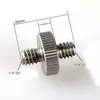 Tornillo de conversión de doble cabeza estándar británico 1/4-3/8 tornillo conector de cámara tornillo de trípode tornillo de soporte universal