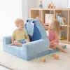 Comercio Exterior Dibujo Animado Cocodrilo Sofá Pequeño Infantil 2 en 1 Plegable Sillón Reclinable para Niños Pequeños Cojín de Felpa Perezoso Multifuncional
