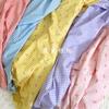 Tela estampada de algodón 60 con lazo a cuadros de dopamina, ideal para vestidos, bolsos y ropa de mujer y niño.