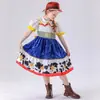Toy Story Woody y Jessie Tutú Lolita Falda Vestido Infantil Woody Disfraz de Cosplay para Niños y Niñas