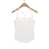 Camisola de Renda Floral Juvenil e Moderna para Mulheres, Estilo Maduro, Top Básico Sexy Sem Costas de Celebridade da Internet
