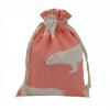 Bolsa de algodón estampada, bolsa de tela con cordón de algodón y lino, repelente de mosquitos, para guardar joyas, regalos, estilo pastoral, pequeña.