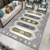 Alfombra de Sala de Estar Estilo Étnico Amazon Transfronteriza, Alfombra de Área Grande para Mesa de Café, Alfombra de Mesita de Noche Retro Americana de Lujo Ligero para Dormitorio