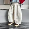 Pantalones de Primavera para Niños Elegantes Pantalones Linterna Infantiles Estilo Coreano para Bebés Pantalones Casuales 2026 Ropa Nueva de Primavera Ropa de Trabajo Pantalones Largos