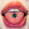 5 Cores Gotejamento de Óleo Pupila de Diabo Língua Unha Anel de Língua Aço Inoxidável Exportação Novo Piercing na Língua Joias Venda Direta de Fábrica Atacado