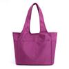 Llegada Nueva 2022 Portátil de Moda Color Sólido Simple Gran Capacidad Viaje Oxford Nylon Texturizado Hombro Bolso de Tela de Moda para Mujer