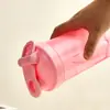 Novo copo shaker de plástico de 500ml para beber diretamente, copo para shake de proteína em pó, copo de água esportivo, copo de água misturador portátil