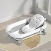 Bañera para Bebé con Sensor de Temperatura para Uso en Casa, Plegable y Adecuada para Sentarse y Acostarse, Tina de Baño Infantil Ampliada y Engrosada, Tina para Remojar Bebés