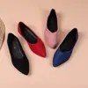 Zapatos de vestir de punta fina para mujer, talla grande, para comercio exterior, moda primavera y otoño, nuevos zapatos casuales planos de suela blanda, versátiles, al por mayor