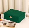 Caja de Almacenamiento de Madera para Relojes y Perlas de Gran Capacidad Pasador Broche Seleccionado 6 Compartimentos 9 Compartimentos Pu Caja de Embalaje de Alta Gama Caja de Regalo