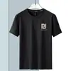 Nova Camiseta Masculina de Manga Curta Verão Estilo Gelo Seda Plus Size do Fabricante Original, Camisa Juvenil Estilosa de Caimento Solto, Estilo Versátil