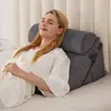 Almohada de Cuña para Cama de 3 Piezas para Adultos, Cojín de Almohada Ajustable Anti-Reflujo, Alivio Post-Cirugía, Almohada Respaldo para Reflujo