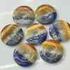 Empalme de Piedra Natural Semipreciosa Hebilla de Seguridad de 40 mm Cuentas de Monedas Antiguas Antiguas