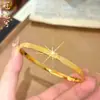 Cor Duradoura e Resistente ao Desbotamento, Dourado Areia Estilo Antigo, Pulseira Quadrada em Favos de Mel com Brilho Estelar, Uma Cor por Dentro e por Fora, Versátil, Pulseira Dourada Leve de Luxo