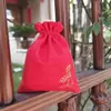 Pulseira de contas de Buda Jingang Wenwan saco de cordão de lona saco de presente de brocado saco pequeno saco de embalagem com cordão logo imprimível