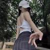 Camisola Feminina Base Interna Verão Novo Estilo Roupa Externa com Bojo Costas Bonitas Sutiã Peça Única Slim-fit Top Emagrecedor