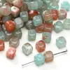 Pacote de Material para Acessórios de Joias, Pulseira, Colar, DIY Feito à Mão, Contas Quadradas Transparentes Acrílicas de Alto Brilho, Duas Cores
