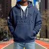 Ropa Nueva para Hombre Transfronteriza Amazon Más Vendida Cremallera Multibolsillo Nueva Sudadera Tendencia de Comercio Exterior Sudadera Serie NFL