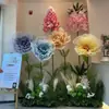 Flor Gigante de Apertura y Cierre Estrellas en Todo el Cielo Flores Móviles Flores Mecánicas de Apertura y Cierre Apertura y Cierre Automático por Inducción Flores Artificiales