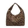 Bolso tote estampado de leopardo, estilo nuevo, casual y moderno, bolso de hombro único con bloques de color, gran capacidad, bolso de mujer de moda y casual