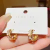 Pendientes Pequeños de Metal con Forma de Concha, Estilo Coreano, Elegantes y Modernos, Pendientes de Personalidad de Celebridad de Internet, Accesorios para Orejas Versátiles de Gama Alta