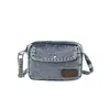 Bolso pequeño cuadrado de mezclilla para mujer, nueva tendencia de moda 2026, versátil bolso de hombro y cruzado, simple bolso para teléfono de uso diario