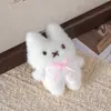 Novo pingente de pelúcia de coelhinho fofo para bolsas de meninas, decoração de chaveiro, acessório de boneca versátil, atacado