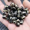 Ágata Antigua Cuentas Estilo Antiguo Jade Cuentas Sueltas Ágata Amarilla Negra Passepartout Pulsera de Múltiples Cuentas Accesorios de Joyería Cuentas